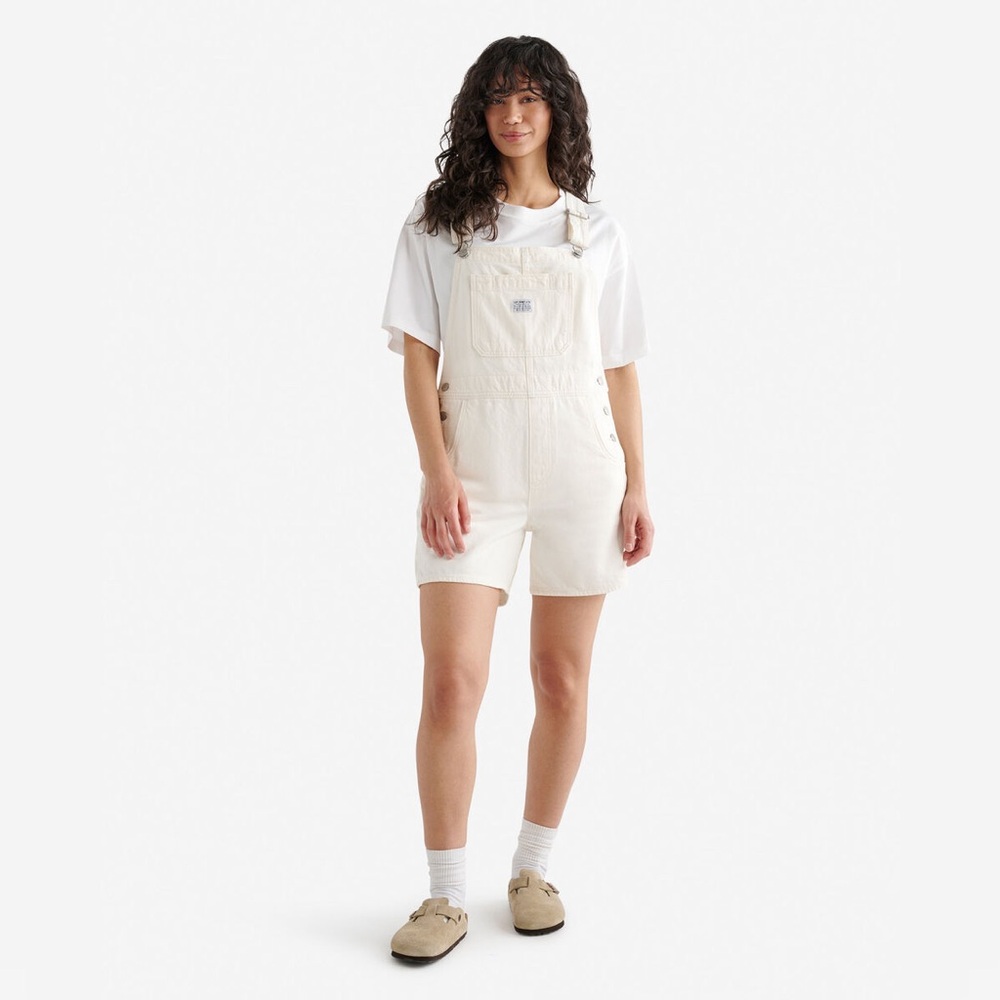 Levi’s Off-White Cream Utility Shortalls Overalls XS *BNWT*
